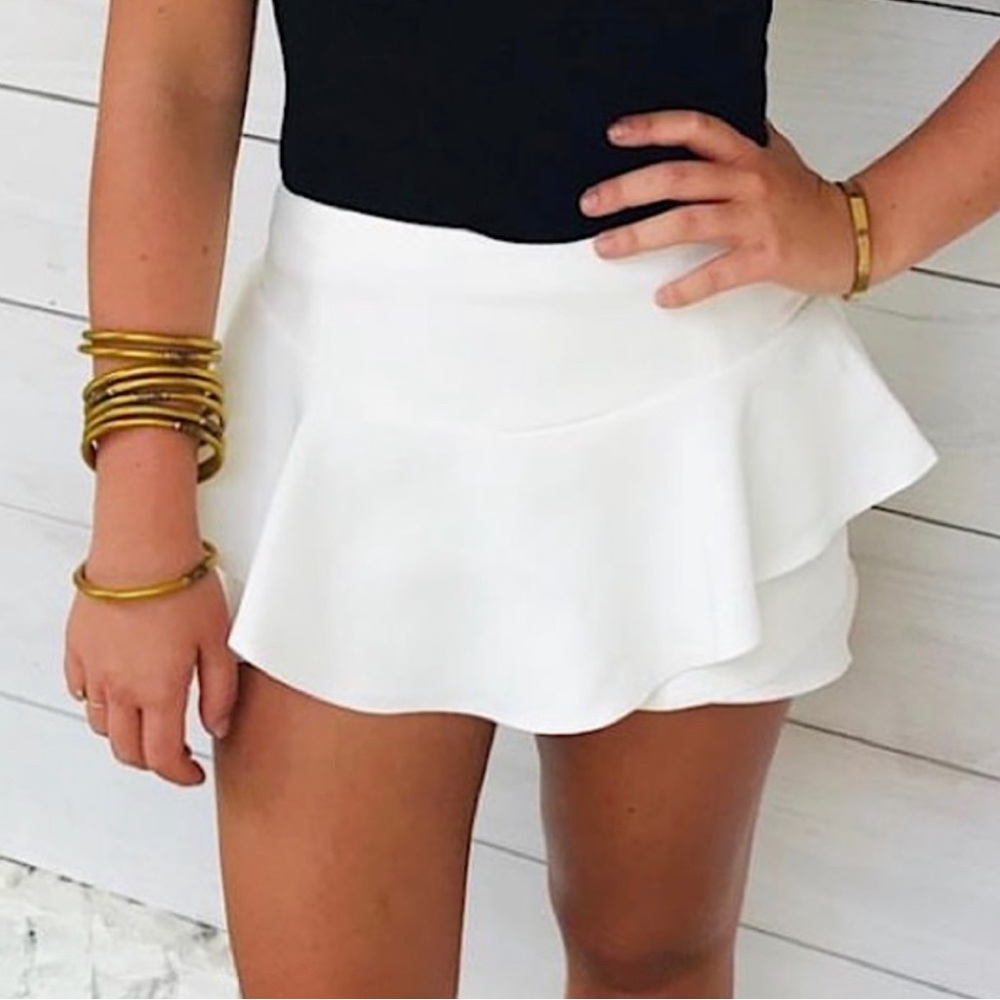 English Factory White Skort
